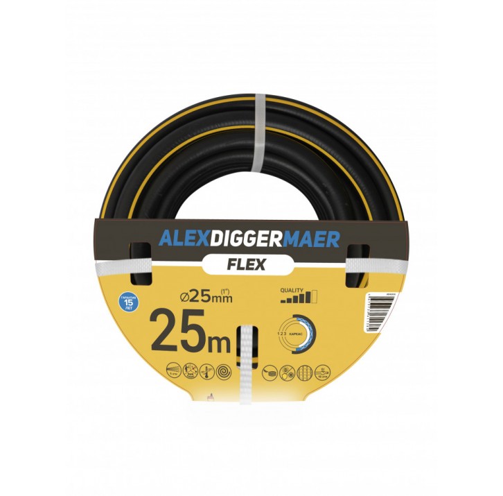 AD Шланг термопластичный Flex 12 (1/2") (25м) ALEXDIGGERMAER (3 слоя, 5 атм) AD Шланг термопластичный Flex 12 (1/2") (25м) ALEXDIGGERMAER (3 слоя, 5 атм)