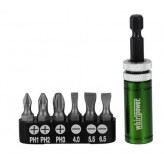 Держатель бит с ограничителем в наборе 7 пред.  WP