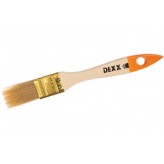 DEXX 25 мм, 1″ натуральная щетина, деревянная ручка, флейцевая, Плоская кисть (0100-025)