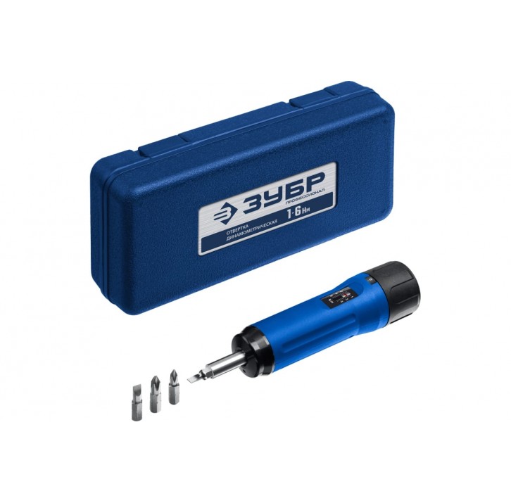 Динамометрическая отвертка ЗУБР Профессионал регулируемая 1-6 Нм Динамометрическая отвертка ЗУБР Профессионал регулируемая 1-6 Нм