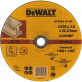 Диск абразивный DEWALT INDUSTRIAL 230*3.0*22.2 металл DT 426..