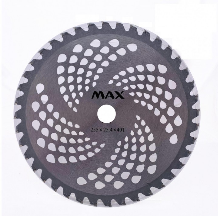 Диск для триммера с победитовой напайкой 255мм*40 зубов ПРОФИ Диск для триммера с победитовой напайкой 255мм*40 зубов ПРОФИ