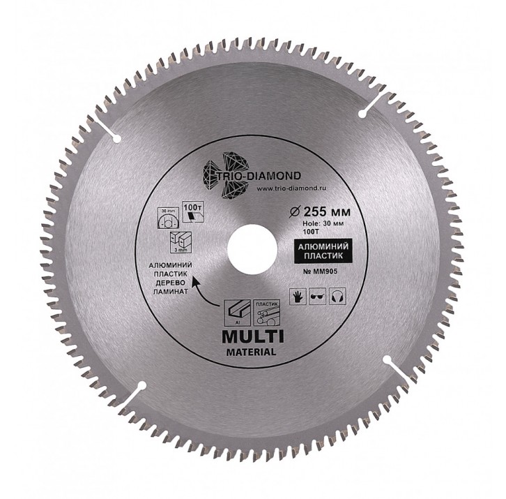 Диск пильный (алюминий,пластик,ламинат,дерево) 216*30/20мм 60 зубьев ТРИО ДИАМАНТ Диск пильный (алюминий,пластик,ламинат,дерево) 216*30/20мм 60 зубьев ТРИО ДИАМАНТ