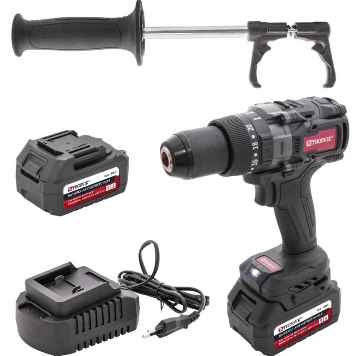 Дрель-шуруповерт аккумуляторный THORVIK BBID 12160 Дрель-шуруповерт аккумуляторный THORVIK BBID 12160