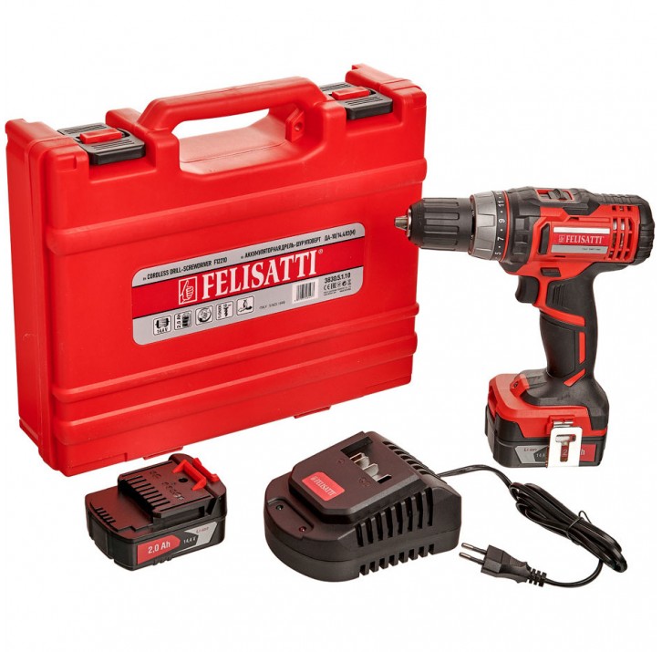 Дрель аккумуляторная FELISATTI ДА-10/14.4Л3(М) 3830.5.1.10 Дрель аккумуляторная FELISATTI ДА-10/14.4Л3(М) 3830.5.1.10