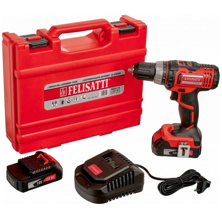 Дрель аккумуляторная FELISATTI ДА-13/18Л3(М) 3840.5.1.10 Дрель аккумуляторная FELISATTI ДА-13/18Л3(М) 3840.5.1.10