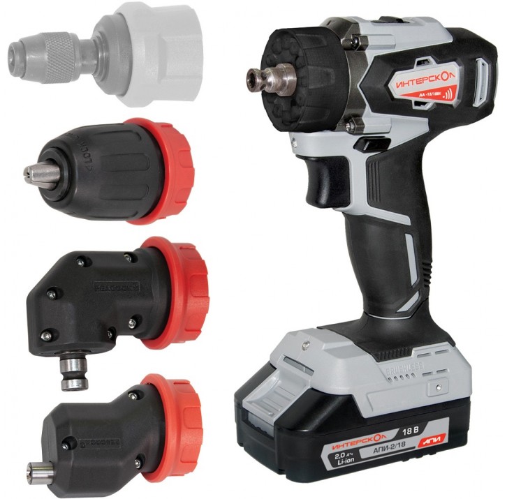 Дрель аккумуляторная Интерскол ДА-13/18 ВК комби АПИ (2 акк. 2,0 Ач, 3 насадки, кейс) 575.2.2.78 Дрель аккумуляторная Интерскол ДА-13/18 ВК комби АПИ (2 акк. 2,0 Ач, 3 насадки, кейс) 575.2.2.78