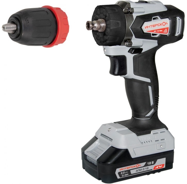 Дрель аккумуляторная Интерскол ДА-13/18 ВК комби АПИ (2 акк. 2,0 Ач, патрон 13мм, кейс) 575.2.2.77 Дрель аккумуляторная Интерскол ДА-13/18 ВК комби АПИ (2 акк. 2,0 Ач, патрон 13мм, кейс) 575.2.2.77