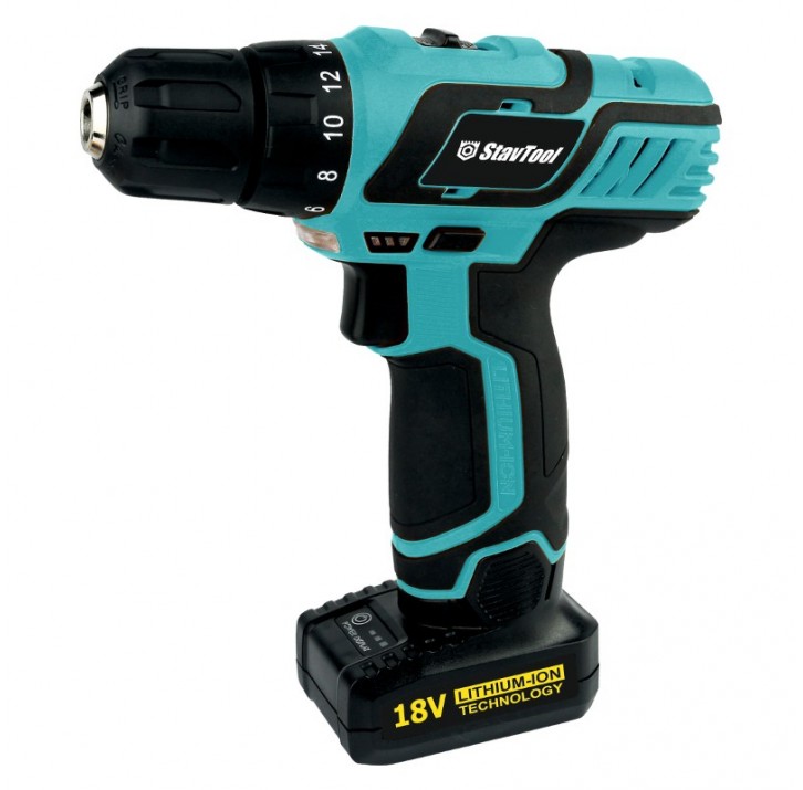 Дрель аккумуляторная STAVTOOL ДА-18 К Li-ion кейс Дрель аккумуляторная STAVTOOL ДА-18 К Li-ion кейс