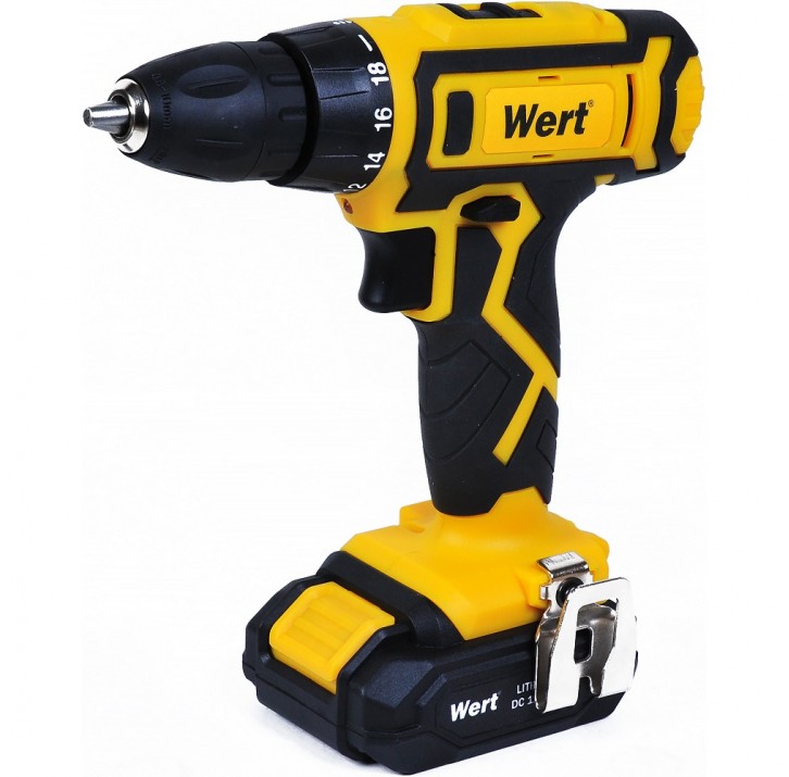 Дрель аккумуляторная WERT CD 16-2TLi (W2201.018.01) Дрель аккумуляторная WERT CD 16-2TLi (W2201.018.01)