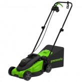 Газонокосилка GREENWORKS GD1200LM32 1200Вт электрическая   2..