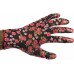 GRINDA прозрачное нитриловое покрытие, чёрные, размер S-M, садовые перчатки (11297-S)