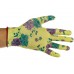 GRINDA прозрачное нитриловое покрытие, зелёные, размер S-M, садовые перчатки (11295-S)