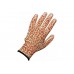 GRINDA прозрачное PU покрытие, 13 класс вязки, коричневые, размер S, садовые перчатки (11292-S)