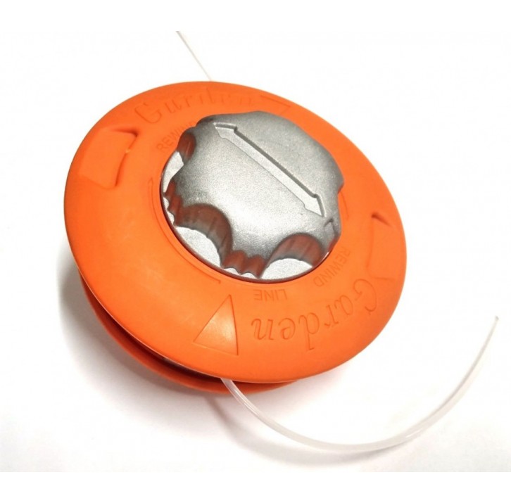 Катушка для триммера с метал. кнопкой (Оранж) YK-A002 VERTEX (50шт) Катушка для триммера с метал. кнопкой (Оранж) YK-A002 VERTEX (50шт)