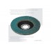 KRAFTOOL 125 х 22.2 мм, P80, Круг лепестковый циркониевый торцевой по металлу и нержавеющей стали (3