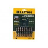 KRAFTOOL KraftMax 9 шт, Набор двусторонних бит (26060-H10)