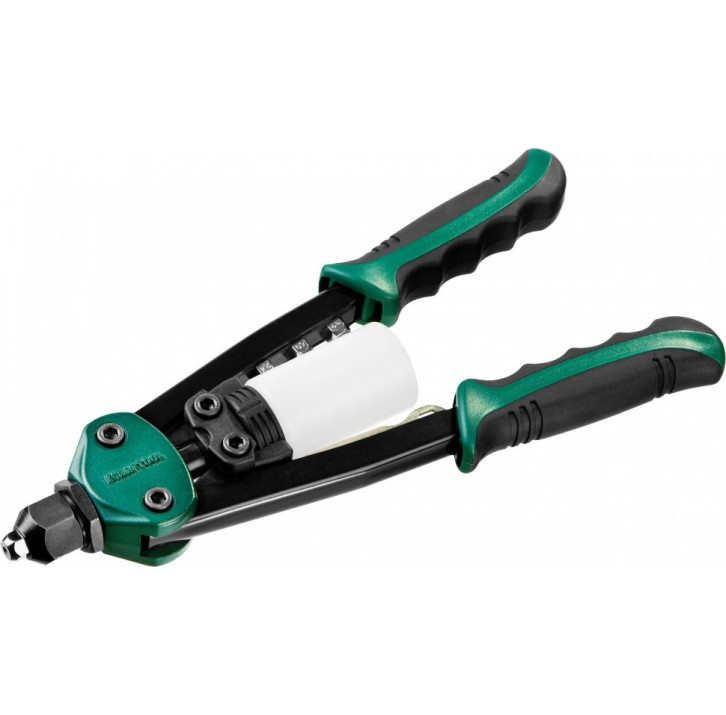 KRAFTOOL MaxKraft-48 2.4-4.8 мм, 290 мм, компактный двуручный заклепочник (31161_z01) KRAFTOOL MaxKraft-48 2.4-4.8 мм, 290 мм, компактный двуручный заклепочник (31161_z01)