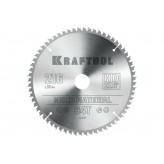 KRAFTOOL Multi Material 216х30мм 64Т, диск пильный по алюмин..