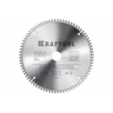 KRAFTOOL Multi Material 254х30мм 80Т, диск пильный по алюмин..