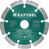 KRAFTOOL UNIVERSAL 125 мм (22.2 мм, 10х2.4мм), Алмазный диск..