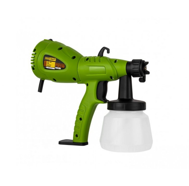 Краскопульт PSE550 Procraft (550 Вт,800 мл, Сопло 2 шт(1,6мм,1,8мм), 50DIN) Краскопульт PSE550 Procraft (550 Вт,800 мл, Сопло 2 шт(1,6мм,1,8мм), 50DIN)