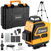 Лазерный уровень DEKO DKLL 16 самовыравнивающийся в кейсе со штативом   065-0233