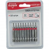 Набор бит ELITECH TORX 10*50мм 10шт   1820.072700