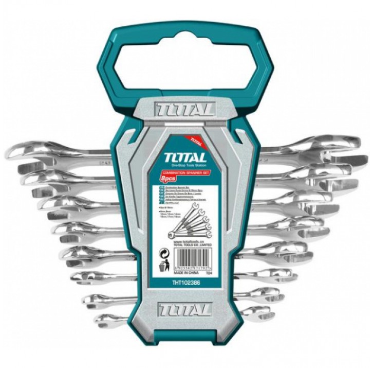 Набор гаечных рожковых ключей 6-22мм/8шт TOTAL Набор гаечных рожковых ключей 6-22мм/8шт TOTAL