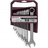 Набор ключей THORVIK гаечных комбинированных на держателе, 6-22 мм, 12 предметов   CWS0012