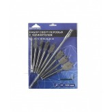 Набор перьевых сверл по дереву с удлинителем 300мм  10 предм..