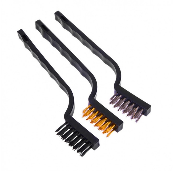 Набор щеток для зачистки поверхностей с пласт. корпусом 175 мм, 3 шт/уп Набор щеток для зачистки поверхностей с пласт. корпусом 175 мм, 3 шт/уп