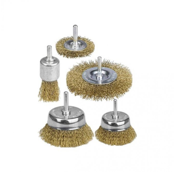 Набор щеток-крацовок для дрели , 5 пред NN Набор щеток-крацовок для дрели , 5 пред NN