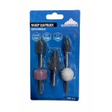 Набор шарошек абразивных 5шт VERTEX Набор шарошек абразивных 5шт VERTEX