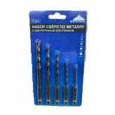 Набор сверел по металлу с шестигранным хвостовиком (2,3,4,5,..