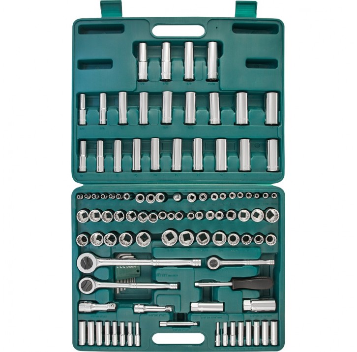 Набор торцевых головок JONNESWAY 1/4", 3/8", 1/2"DR, ключей 5/64"-1/4" 107 пр. Набор торцевых головок JONNESWAY 1/4", 3/8", 1/2"DR, ключей 5/64"-1/4" 107 пр.