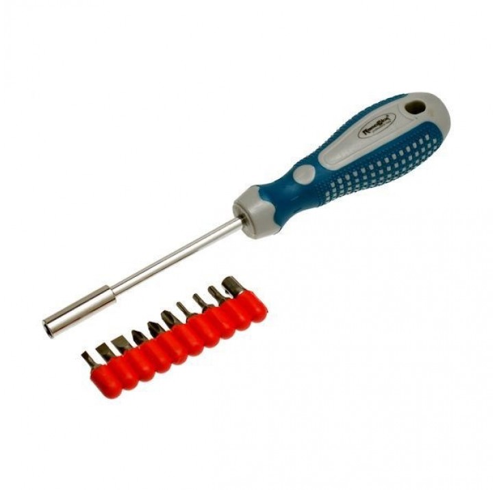 Отвертка-держатель бит 1/4"+ биты РемоКолор Professional Отвертка-держатель бит 1/4"+ биты РемоКолор Professional