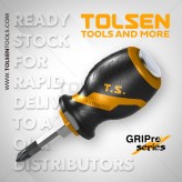 Отвертка ударная с двухкомпонентной рукояткой PH2*38 TOLSEN (12/96шт)