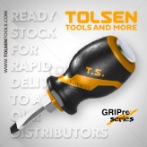 Отвертка ударная с двухкомпонентной рукояткой SL 1,2*6*38 мм TOLSEN (12/96шт)