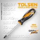 Отвертки Comfort c двухкомпонентной ручкой Cr-V PZ0*75mm  TOLSEN (12/144шт)