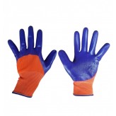 Перчатки нейлон-нитриловые Оранжево-Фиолетовые (12шт/960шт)