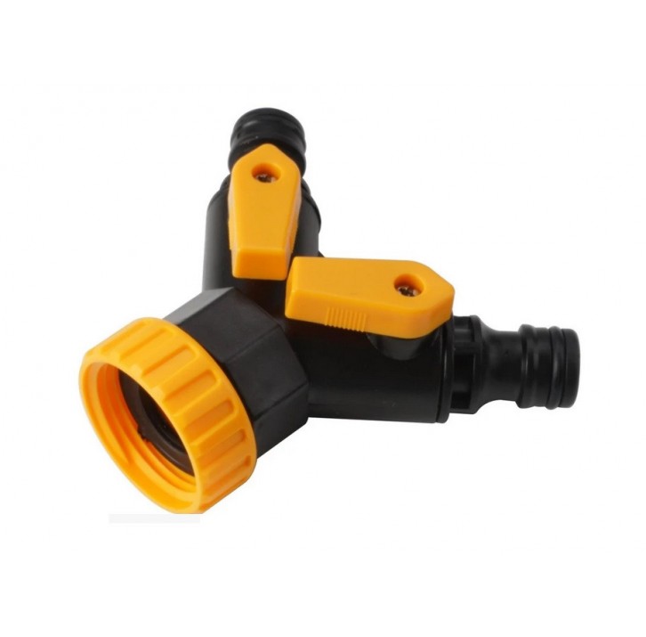 Переходник для шланга двойной 3/4*1/2" TOLSEN Переходник для шланга двойной 3/4*1/2" TOLSEN