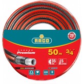 RACO PREMIUM, 3/4″ 50 м, 35 атм, пятислойный, усиленный двум..