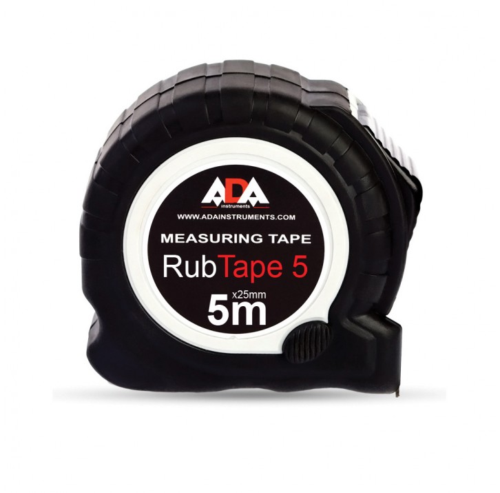 Рулетка ударопрочная ADA RubTape 5 с полимерным покрытием ленты 5м Рулетка ударопрочная ADA RubTape 5 с полимерным покрытием ленты 5м