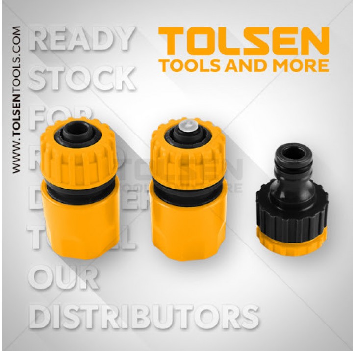 Соединители для шланга 1/2" в наборе 3шт TOLSEN Соединители для шланга 1/2" в наборе 3шт TOLSEN