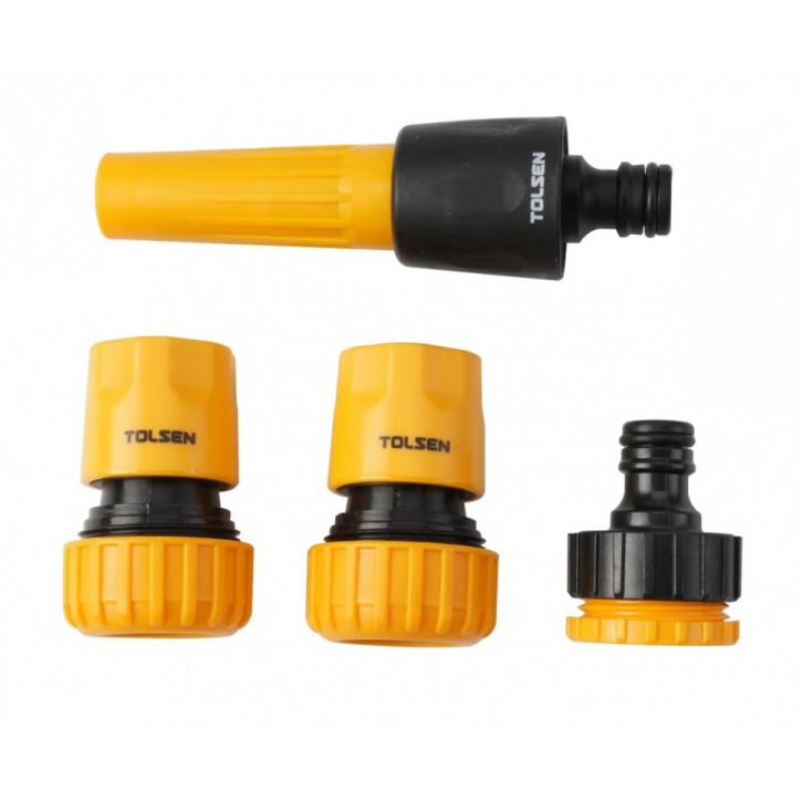 Соединители для шланга 3/4" в наборе 4шт TOLSEN Соединители для шланга 3/4" в наборе 4шт TOLSEN