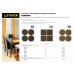 STAYER d 35 мм, 4 шт. коричневые, мебельные накладки ЭВА (40914-35)