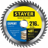 STAYER EXPERT 216 x 32/30мм 48Т, диск пильный по дереву, точ..