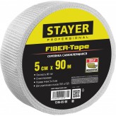 STAYER FIBER-Tape 5см х 90м 3х3 мм, Самоклеящаяся серпянка, ..