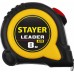 STAYER Leader 8м х 25мм, Рулетка с автостопом (3402-08-25)